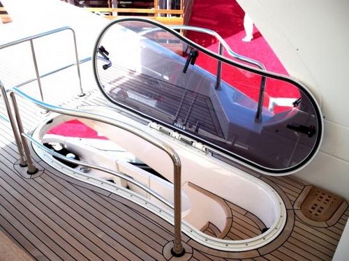 Escotilla para barco - Passofly - Nemo Industrie - para yate / rectangular / especial