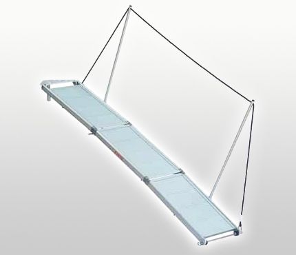 Pasarela para velero - Nemo Industrie - plegable / manual / de aluminio