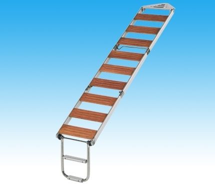 Escalera para velero - Nemo Industrie - plegable / de baño / manual