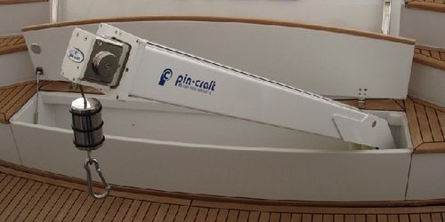 Pescante para barco - 38GSR2  - Pin-craft - hidráulico / telescópico / abatible