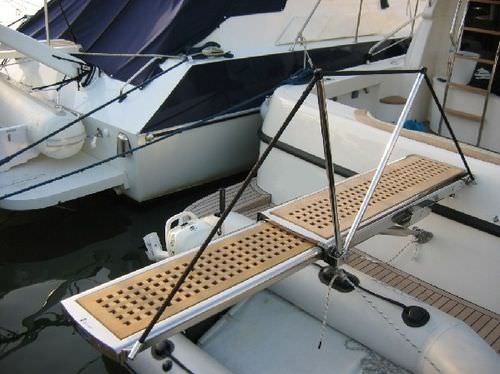 Pasarela para barco - AQUARIUS 2 - Pin-craft - telescópica / hidráulica / con mando a distancia