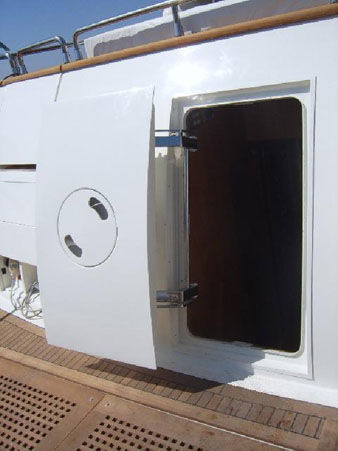 Puerta para barco - 63PP  - Pin-craft - para yate / deslizante integrada / semiestanca