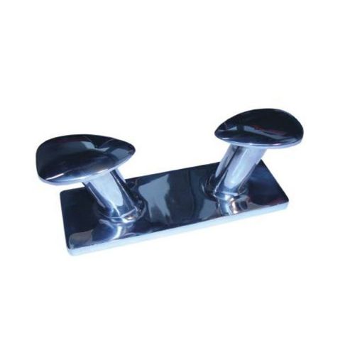 Bita de amarre para pantalán - 01004 series - Eval - para barco / doble / de acero inoxidable