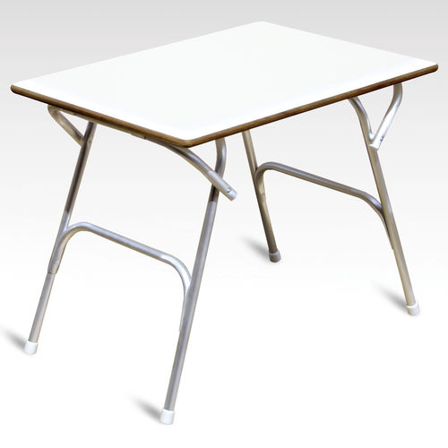 Mesa de cockpit plegable - M400HFT - Forma Marine Furniture, LLC. - de teca / de contrachapado / de aluminio