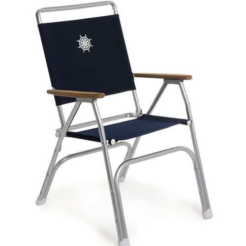 Silla estándar para barco - M100LNB - Forma Marine Furniture, LLC. - para yate / plegable / negra