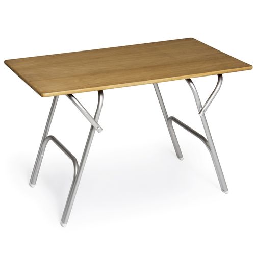 Mesa de cockpit plegable - M600T - Forma Marine Furniture, LLC. - ajustable / de teca / de aluminio