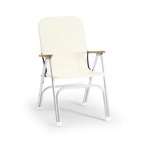 Silla estándar para barco - M120 series - Forma Marine Furniture, LLC. - plegable / negra / azul