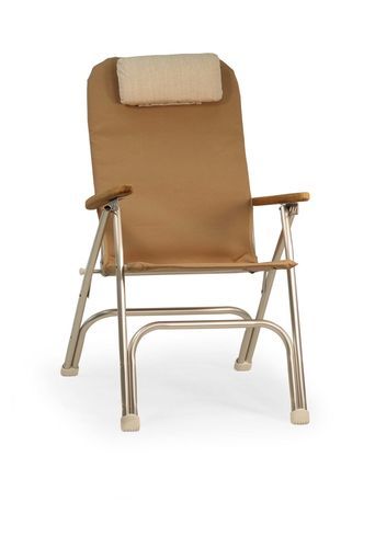 Silla tipo director de cine para barco - MARATHON - Forma Marine Furniture, LLC. - ajustable / plegable / marrón