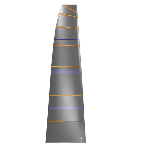 Vela mayor - DFi Horn  - Incidence Sails - para velero de carrera / de membrana
