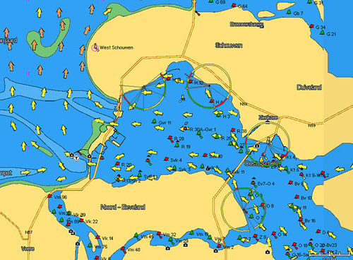 Carta náutica digital - 4D - C-MAP - 3D