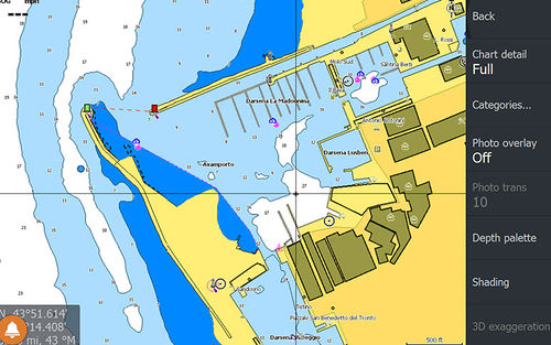 Carta náutica digital - MAX-N+ - C-MAP - 3D