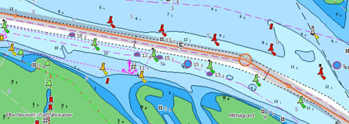 Carta náutica de navegación en lago - DISCOVER® - C-MAP - de corrientes y mareas / digital