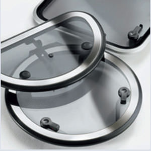 Escotilla para barco - L / L-INOX - Nautica F4 - redonda / abrible