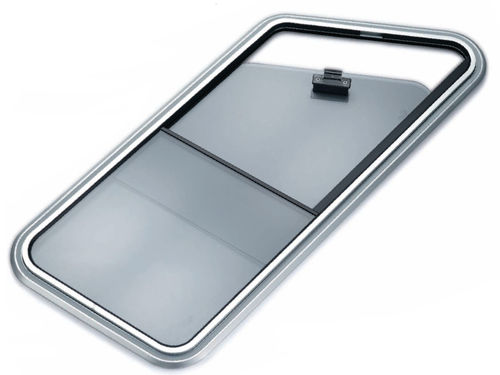 Ventana para barco - S12 - Nautica F4 - abrible / rectangular / de vidrio