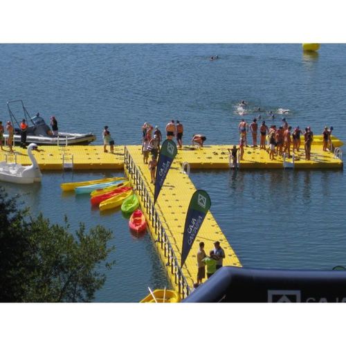 Pantalán flotante - AVENTURAS AQUATICAS - LA NORIA - de amarre / para puerto deportivo / de polietileno