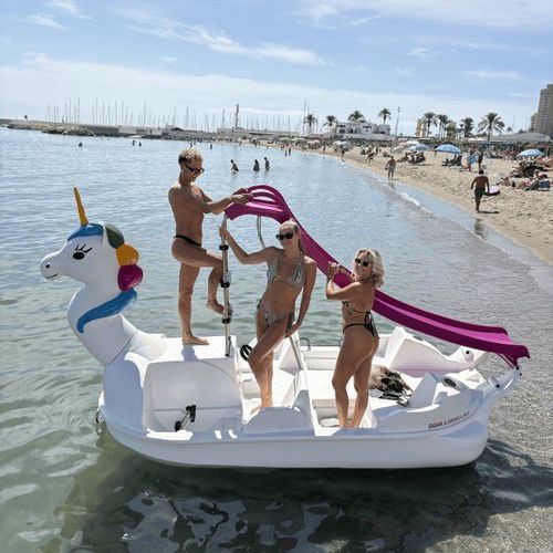 Hidropedal para 4 personas - Gran Unicornio Beach - AVENTURAS AQUATICAS - LA NORIA - de metal / de aluminio / de acero inoxidable