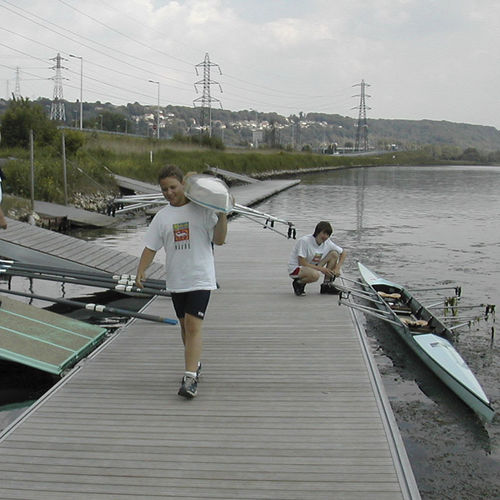 Pantalán flotante - Metalu Industries International - de amarre / para remo / aluminio