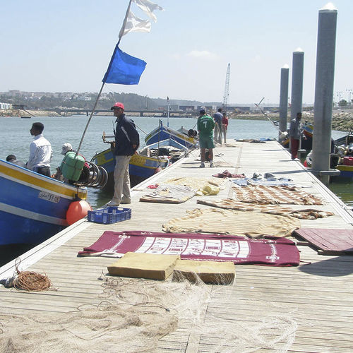 Pantalán flotante - Metalu Industries International - de trabajo / para barco de pesca profesional / aluminio