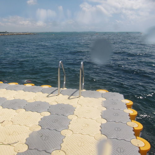 Plataforma fija - PLATEFORME DE BAIGNADE - MARINEFLOOR EUROPE - flotante / de baño / multifunción