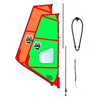 Jarcia completa de windsurf - 2 Ages 9-11  - Ezzy Sails 2 - para niños