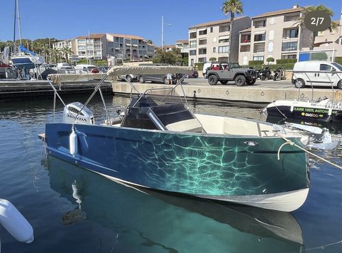 Cabin-cruiser fueraborda - 655 MATRIX - Moonday Yachts - bimotor / casco de planeo / open
