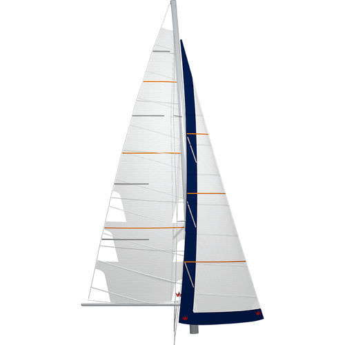 Vela mayor de poliéster tejido - ALISIO - ELVSTRØM SAILS - génova enrollable / para velero de crucero / cross-cut