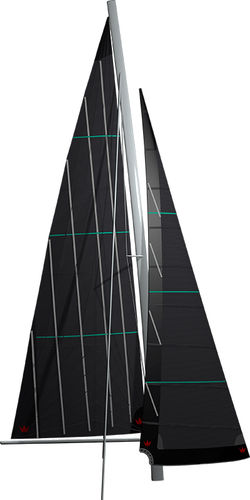 Vela mayor - KOONAA - ELVSTRØM SAILS - foque enrollable / foque autovirante / para multicasco de crucero