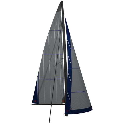Vela mayor - KOONAA - ELVSTRØM SAILS - foque enrollable / para multicasco de crucero / corte radial