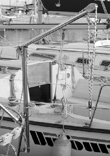 Pescante para velero - 35-MAT-01 - INOX MARINE INNOVATION - manual / pivotante