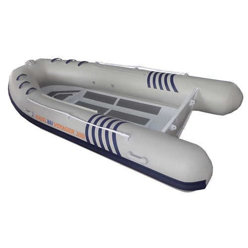 Embarcación neumática fueraborda - VOYAGER LITE SR350 - Excel Inflatables - semirrígida / con consola central / 5 personas máx.