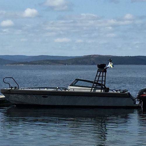 Cabin-cruiser fueraborda - 85 - Vector ProBoat AB - con hard-top / de aluminio / 6 personas máx.