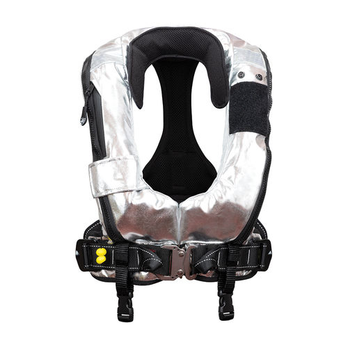 Chaleco salvavidas inflable automático - HURRICANE EVO ANTIFIAMMA 290 - Veleria San Giorgio - 290 N / unisex / con arnés de seguridad