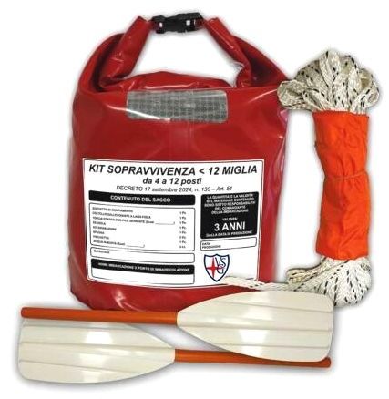 Botiquín de emergencia para barcos : navegación costera (luces de mano, fumígenos de mano, cohetes de emergencia) - 47110 - Veleria San Giorgio