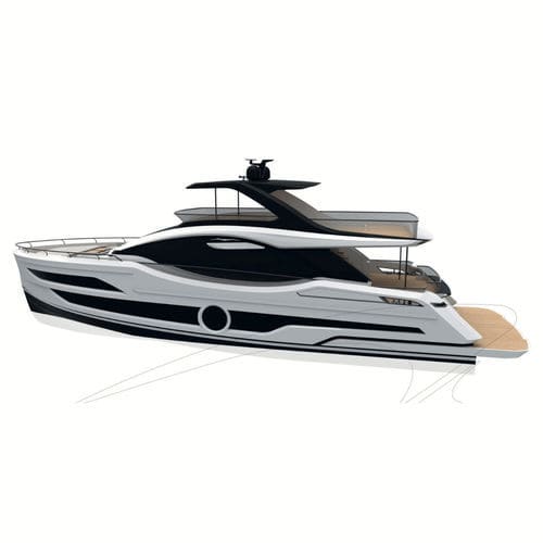 Yate a motor de crucero - VIVERE 80 - Aicon - de deporte / con fly / con 4 camarotes