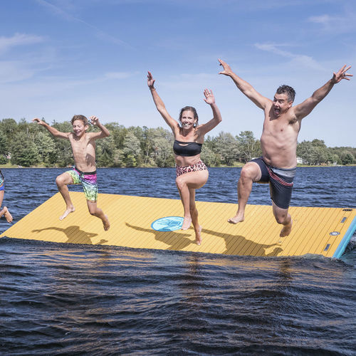 Plataforma de baño - IDOCKFLOAT21U-BLWO-15/FT - Body Glove - flotante / inflable / marina