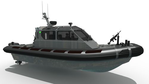 Barco profesional barco de vigilancia - MRCD950  - Madera Ribs - intraborda / diésel / embarcación neumática semirrígida