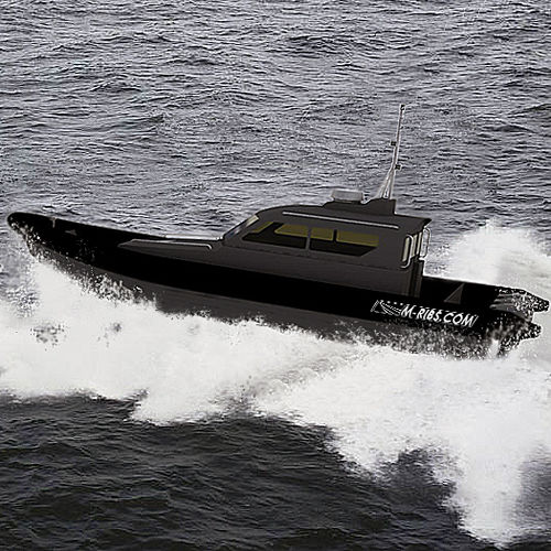 Barco profesional barco de vigilancia - MRC1050  - Madera Ribs - fueraborda / embarcación neumática semirrígida