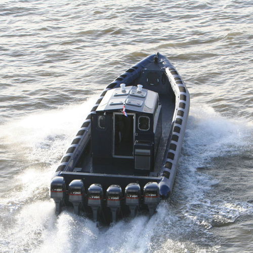 Barco profesional barco utilitario - MRCD1500 - Madera Ribs - fueraborda / embarcación neumática semirrígida