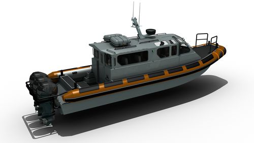 Barco profesional barco de transporte de tripulación - MRC1150  - Madera Ribs - fueraborda / embarcación neumática semirrígida