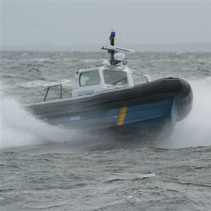 Barco profesional barco de vigilancia - MRCD1250 - Madera Ribs - intraborda / embarcación neumática semirrígida