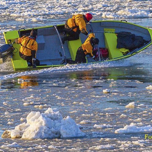 Barco profesional barco de salvamento - UMA 17 - UMA Boat - fueraborda / para el invierno