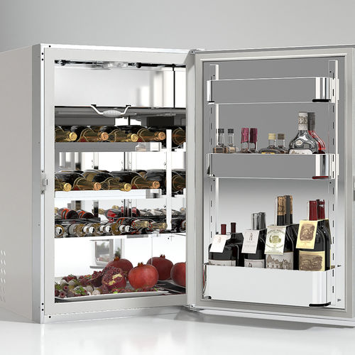 Refrigerador con congelador para barco - FR160AC - Frigonautica - para yate / empotrable / de carga delantera