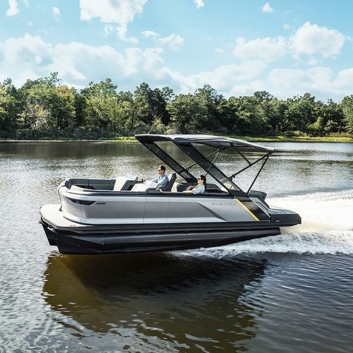Barco pontón fueraborda - 20 MAX - Manitou Pontoon Boats - tri-tube / open / con consola lateral
