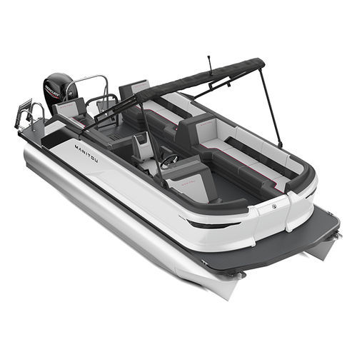 Barco pontón fueraborda - 22 MAX - Manitou Pontoon Boats - tri-tube / open / con consola lateral