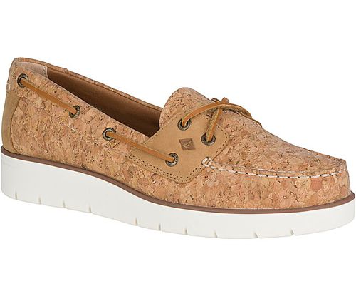 Zapato de cubierta - AZUR CORK  - Sperry Top Sider - para mujer / de cuero