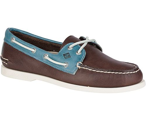 Zapato de cubierta - AUTHENTIC ORIGINAL 2-EYE CROSS LACE - Sperry Top Sider - para hombre / de cuero