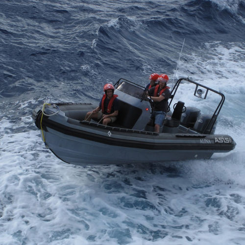 Barco profesional barco de salvamento - 6.5 M - ASIS BOATS - fueraborda / de fibra de vidrio / semirrígido