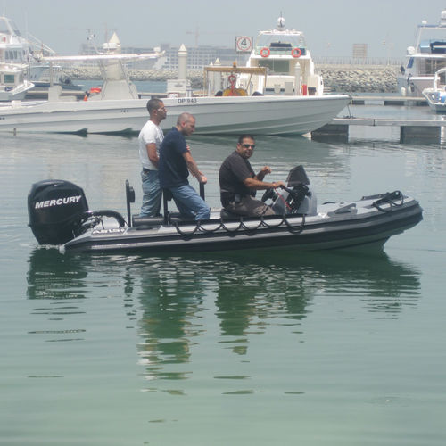 Barco profesional fueraborda - 4.1 M - ASIS BOATS - de aluminio / embarcación neumática semirrígida