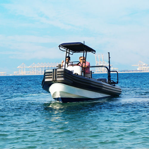 Barco profesional barco de salvamento - 8.5 M - ASIS BOATS - embarcación de apoyo al buceo / fueraborda / de fibra de vidrio