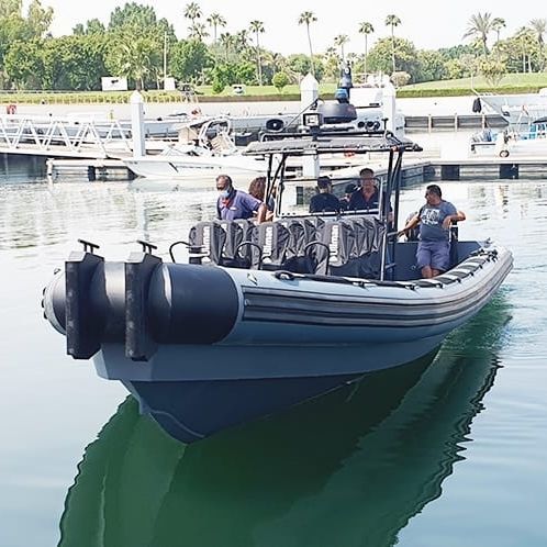 Barco profesional barco de vigilancia - 11 M Full Tube - ASIS BOATS - fueraborda / de aluminio / semirrígido